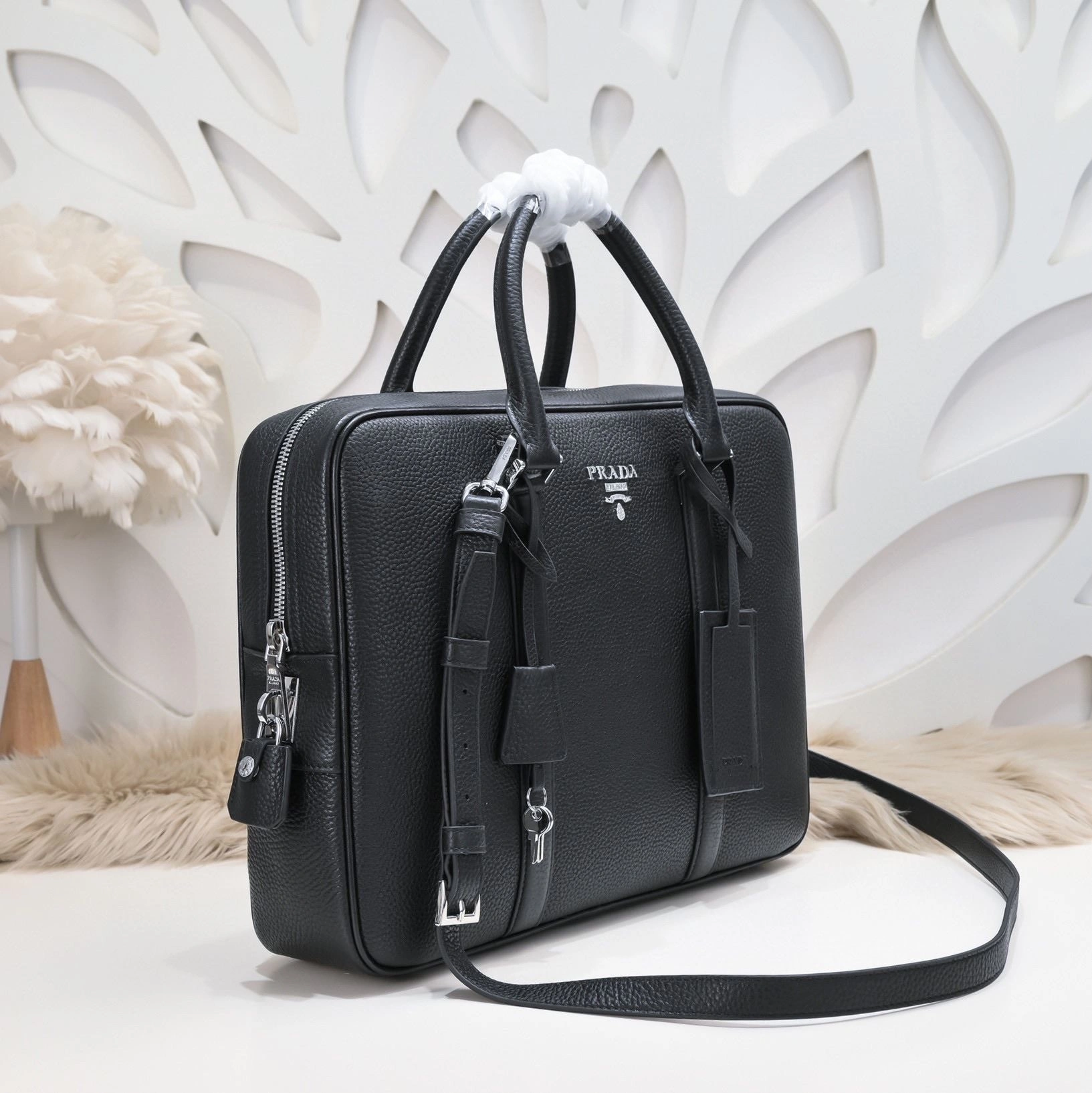TimelessDesign Mens Prada Briefcases 90745