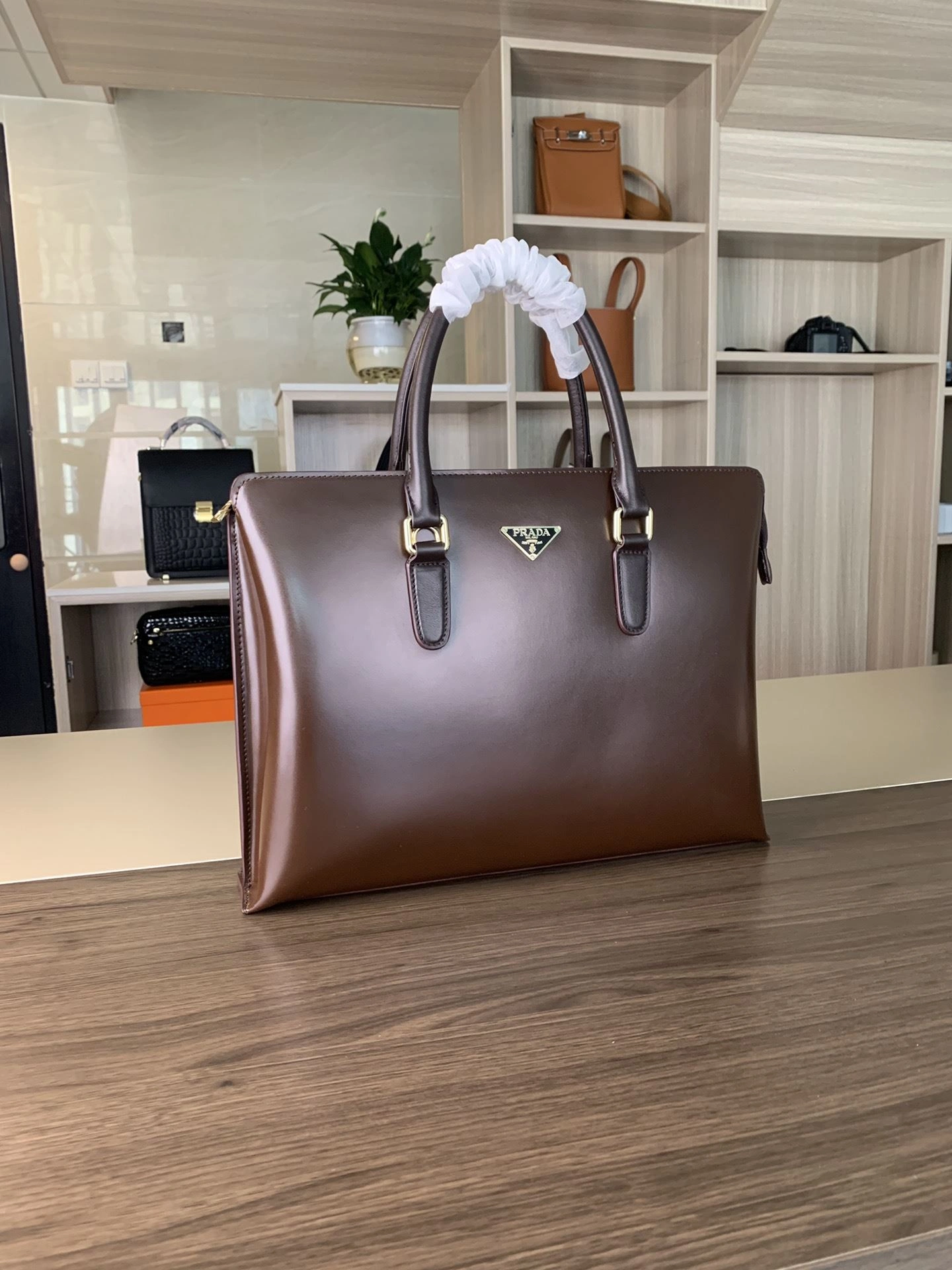 Mens Prada Briefcases FlexibleFit 92434