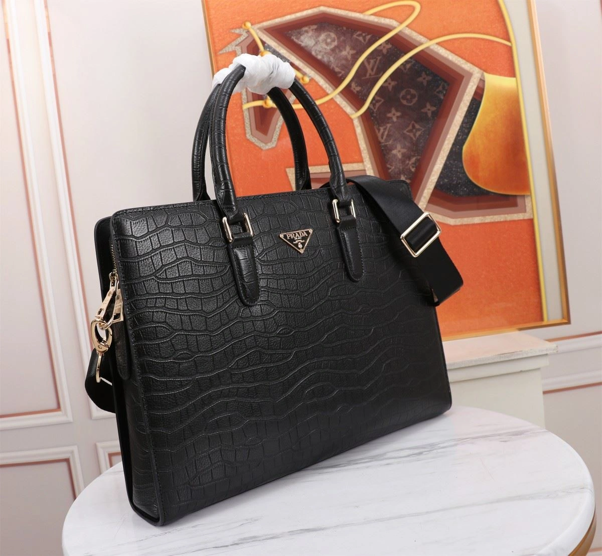 Effortless Mens Prada Briefcases 92403