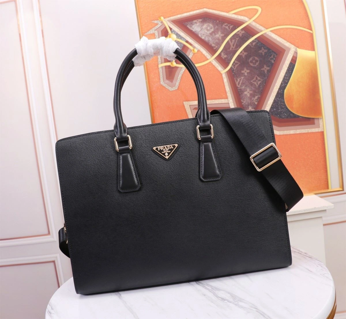 Mens Prada Briefcases Compact 92391