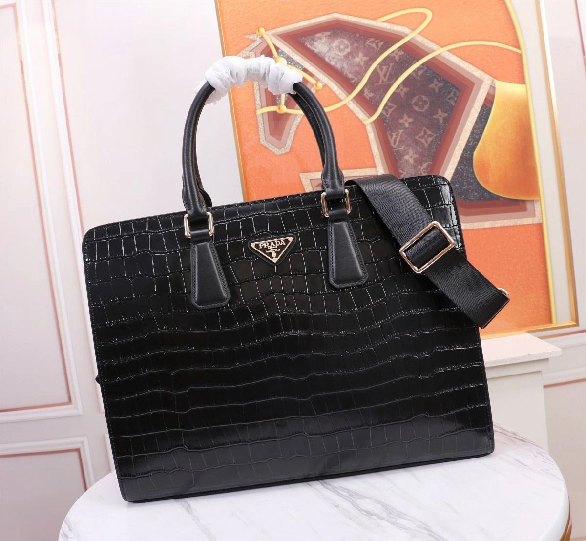 Fashionable Mens Prada Briefcases 92390