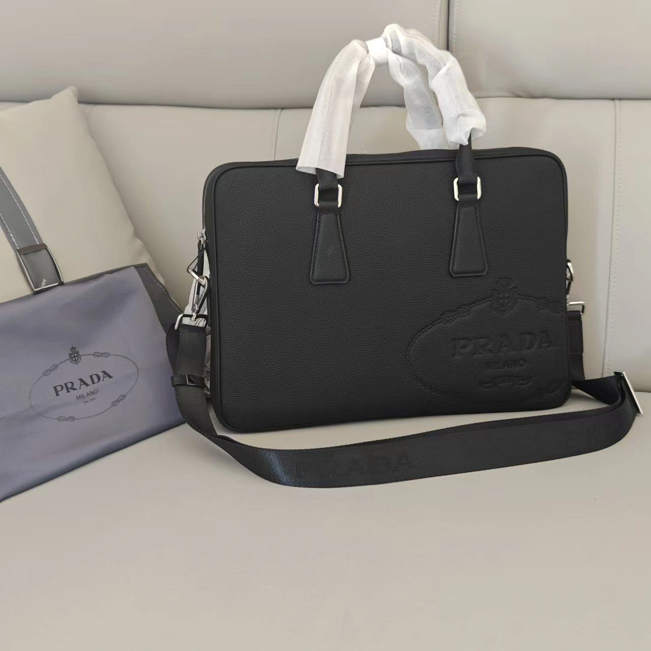 Mens Prada Briefcases Chic 92385