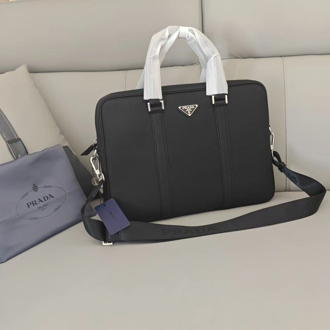 Mens Prada Briefcases Timeless 92386