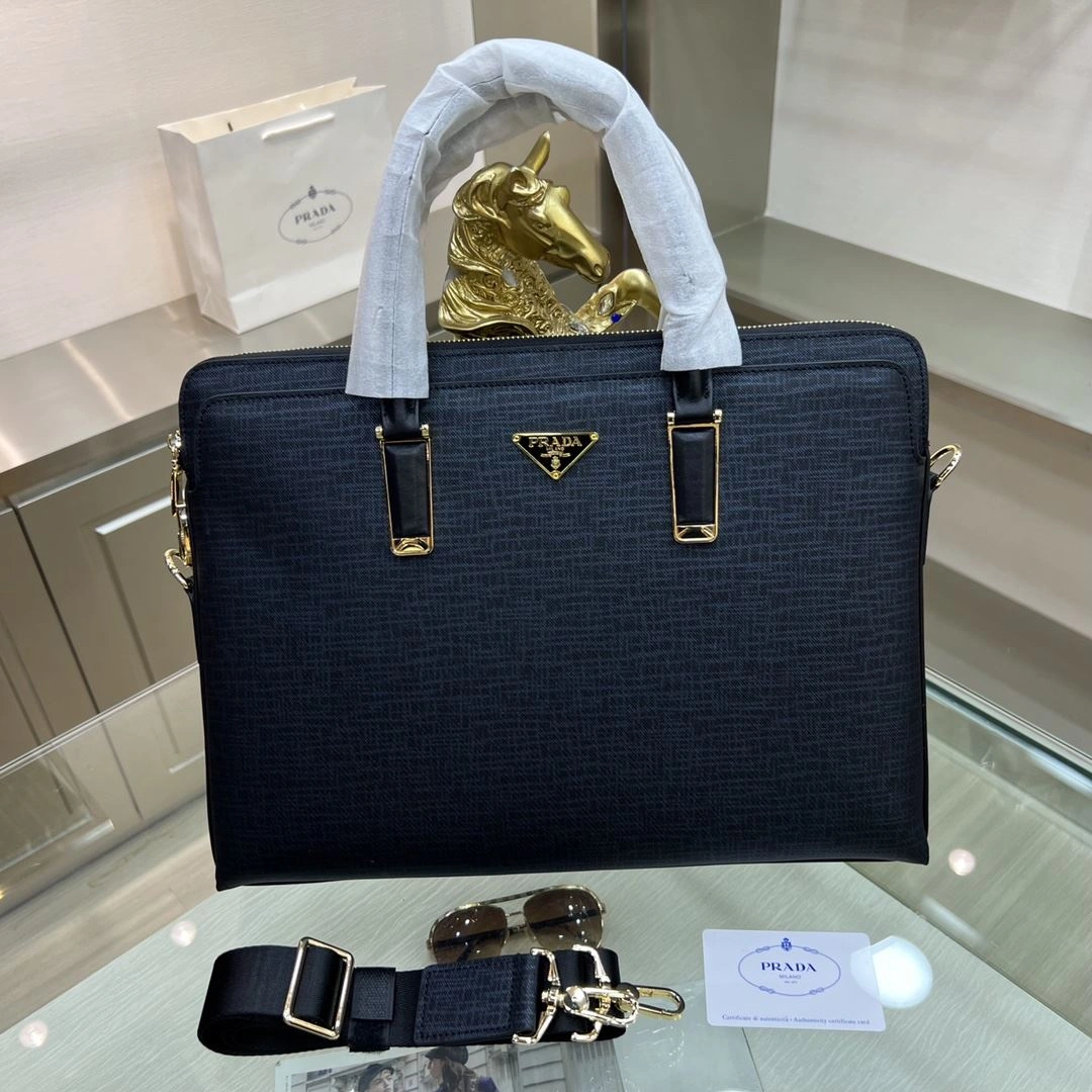 Mens Prada Briefcases Durable 91570