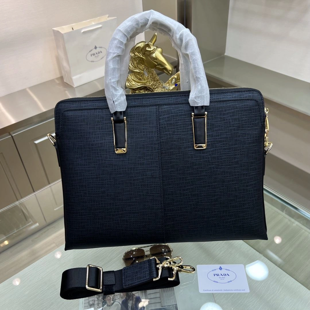 Mens Prada Briefcases Durable 91570