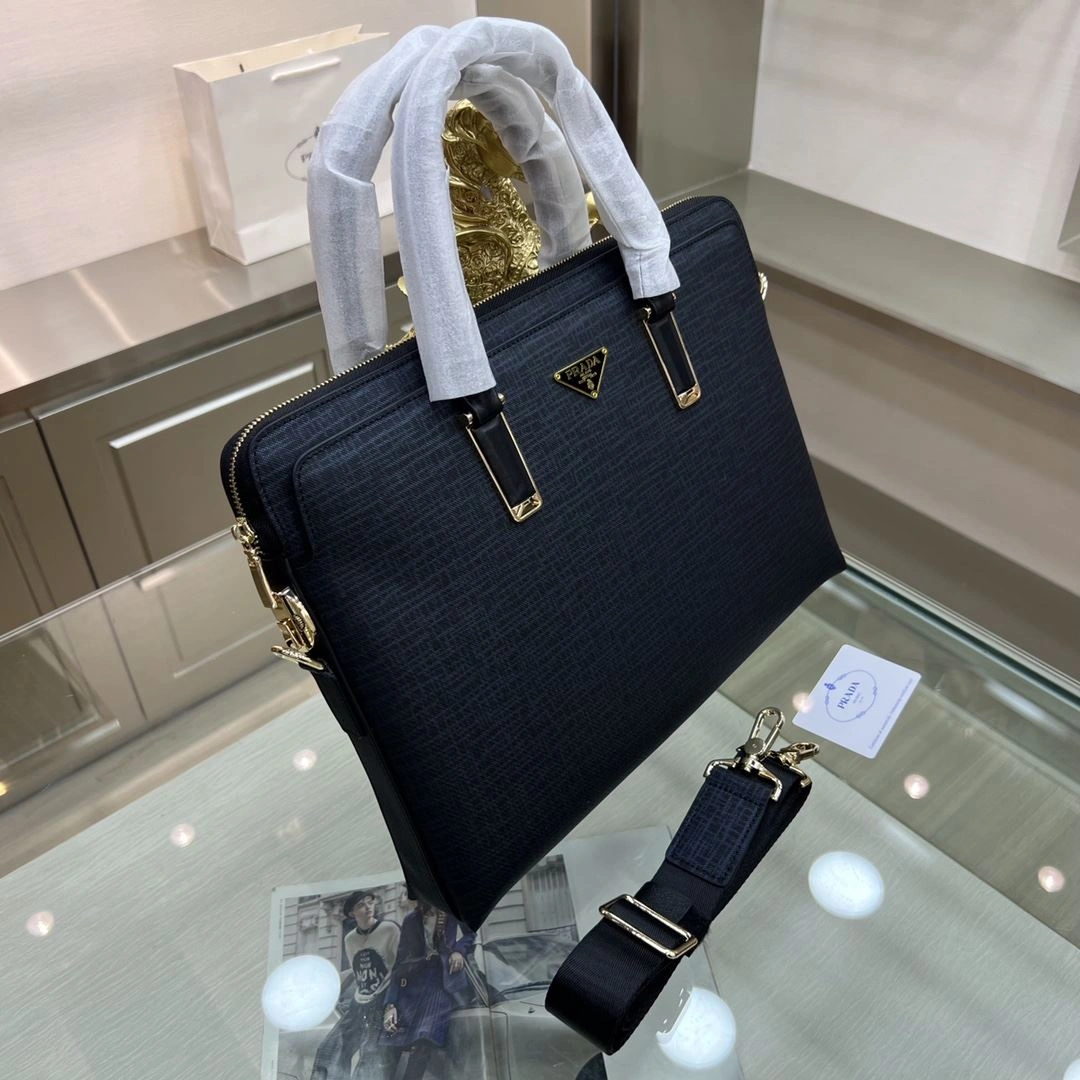 Mens Prada Briefcases Durable 91570