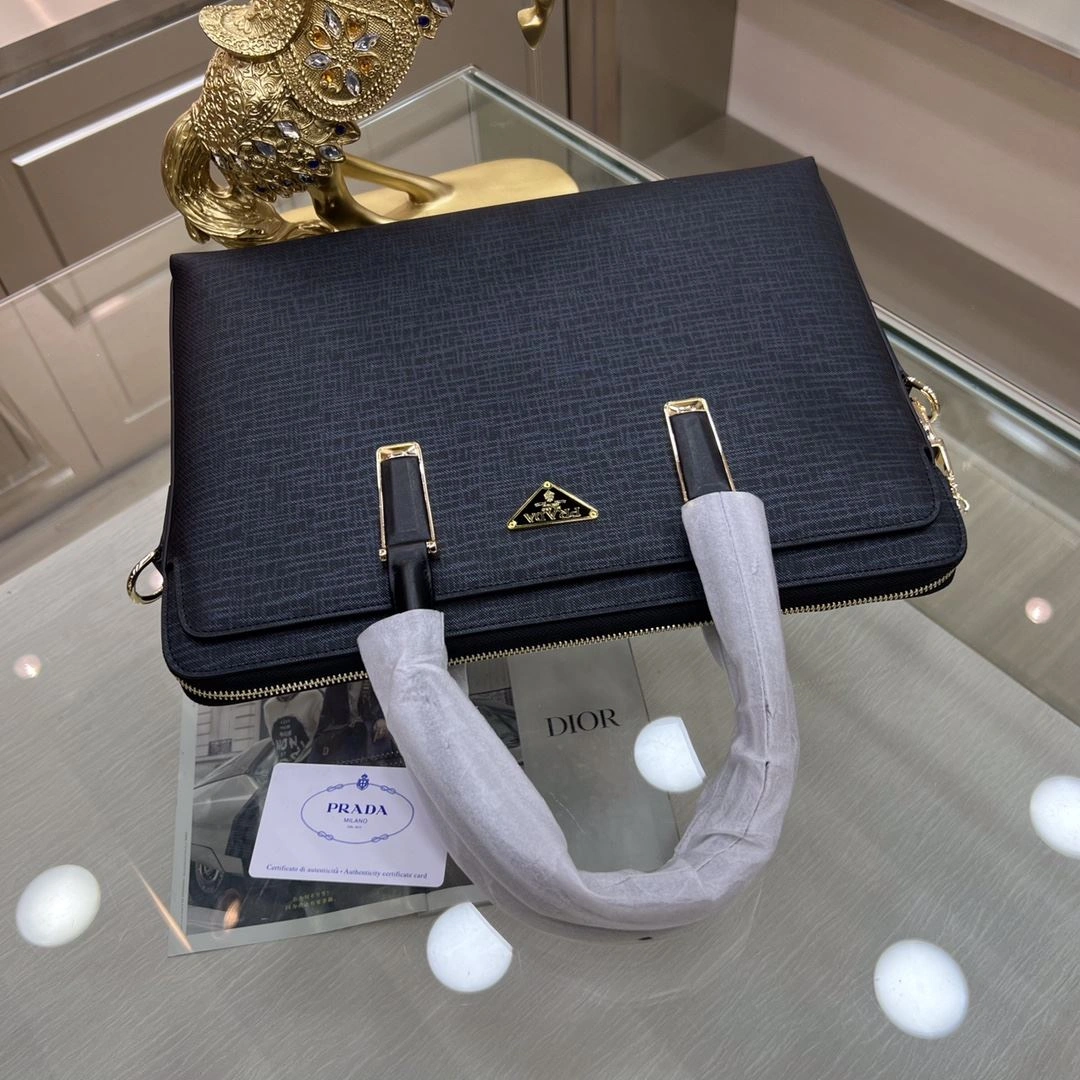 Mens Prada Briefcases Durable 91570