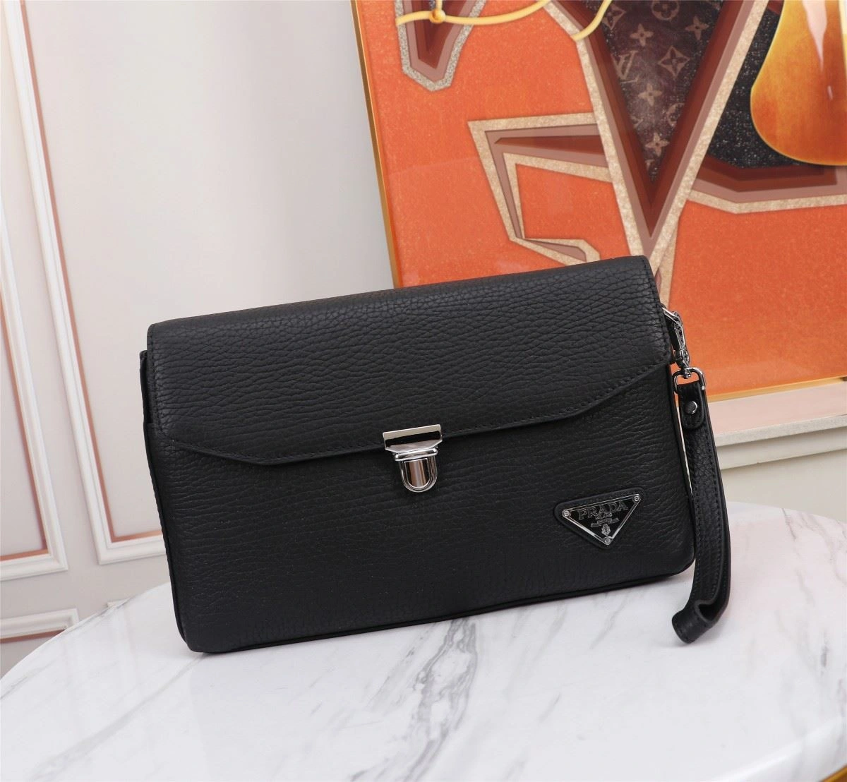 Mens Prada Clutch Bags EasyCare 92370