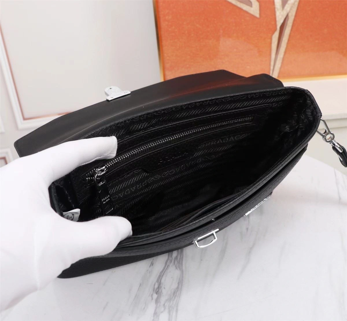 Mens Prada Clutch Bags EasyCare 92370