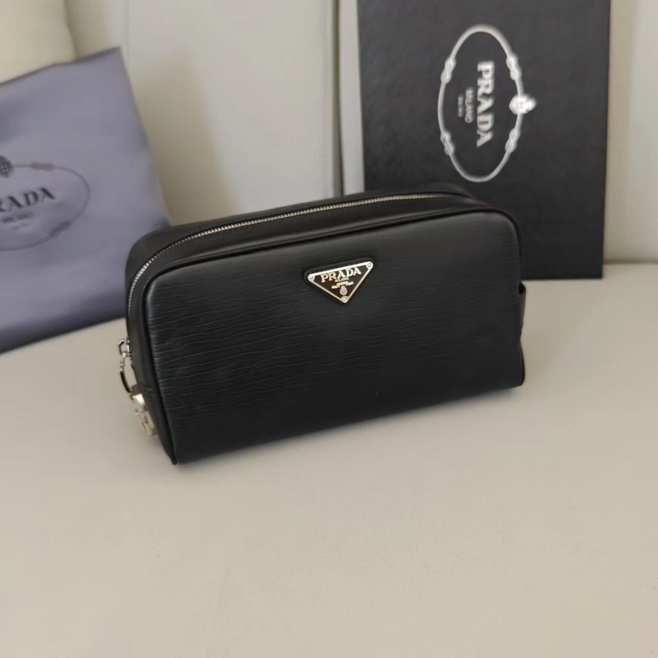 Mens Prada Clutch Bags Elegant 92356