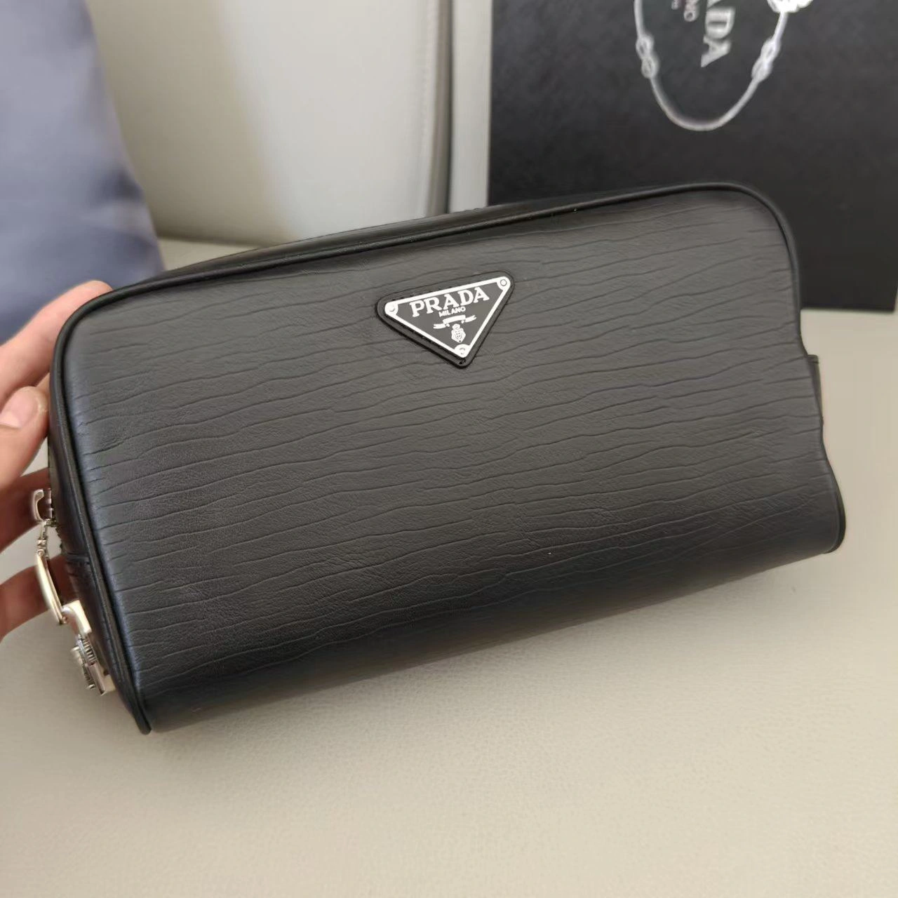 Mens Prada Clutch Bags Elegant 92356