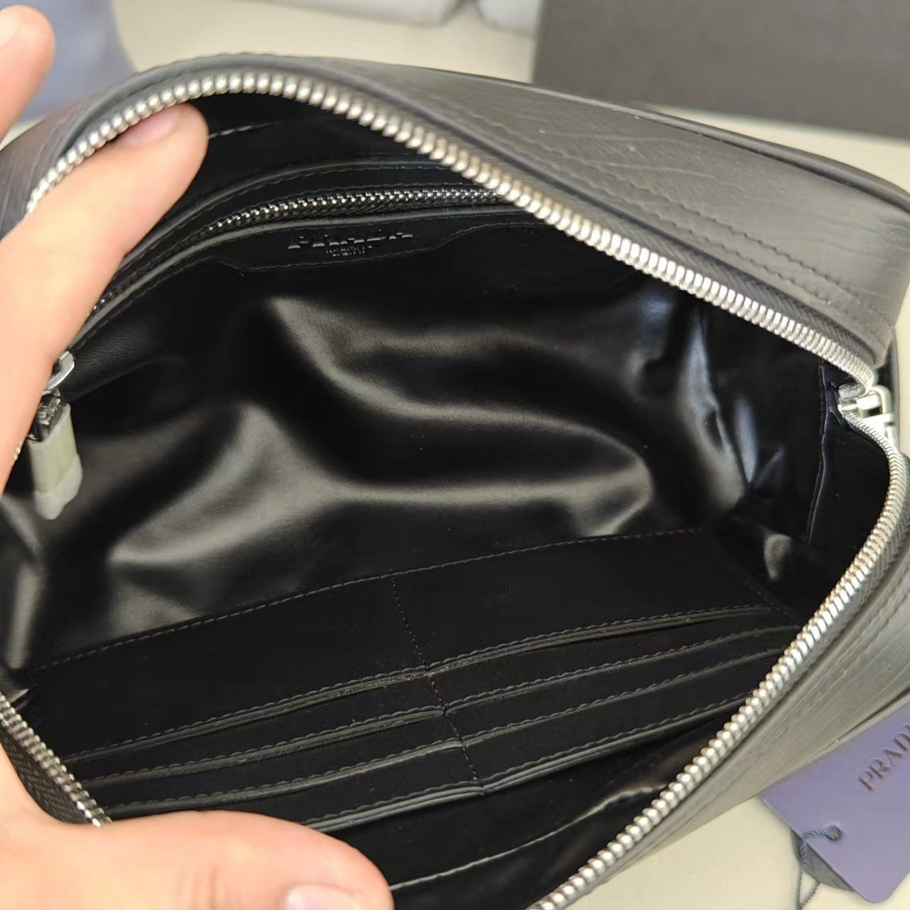 Mens Prada Clutch Bags Elegant 92356