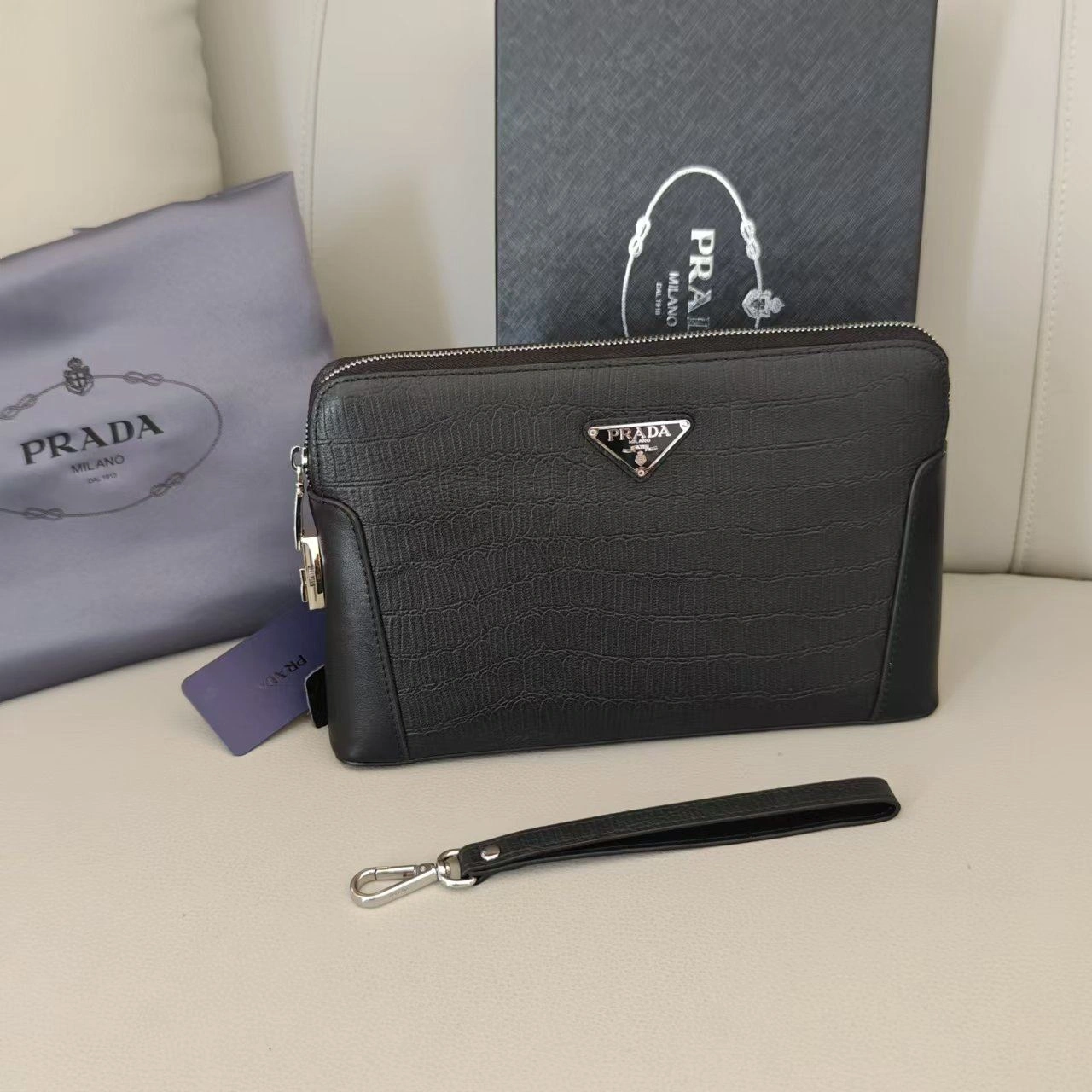 Mens Prada Clutch Bags Upgraded 92347