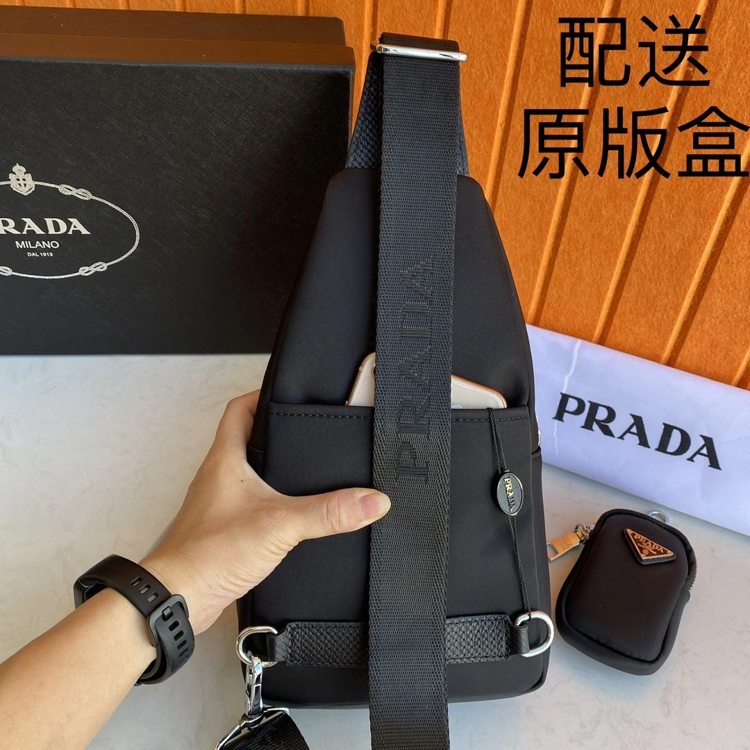 Mens Prada Waist Chest Packs Functional 92324