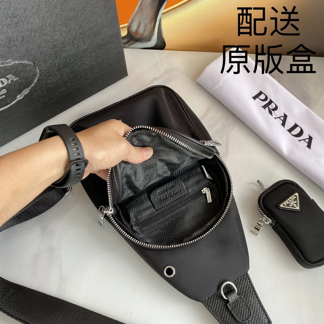 Mens Prada Waist Chest Packs Contemporary 92321