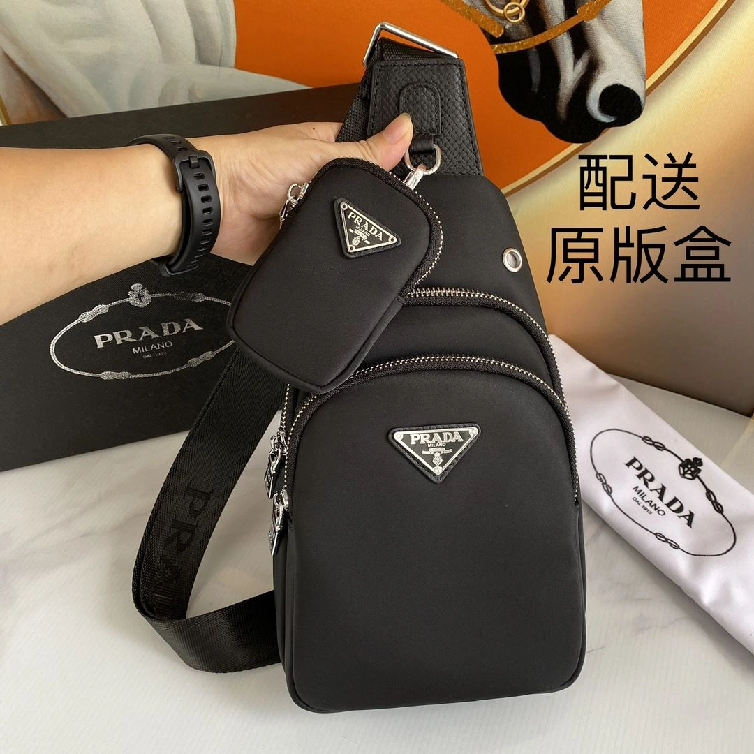 Supportive Mens Prada Waist Chest Packs 92325