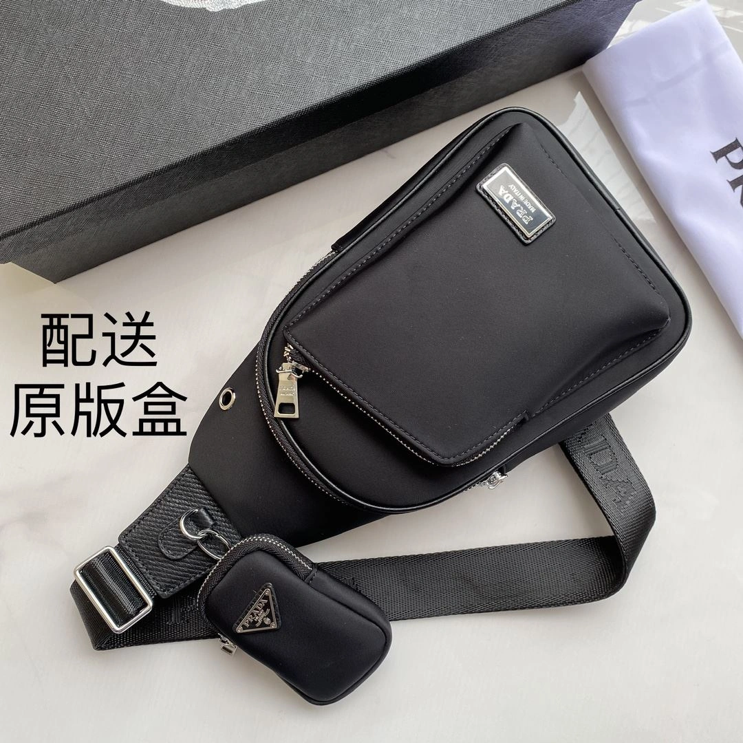 Effortless Mens Prada Waist Chest Packs 91590