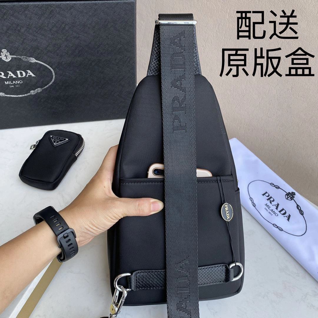 Comfortable Mens Prada Waist Chest Packs 91564