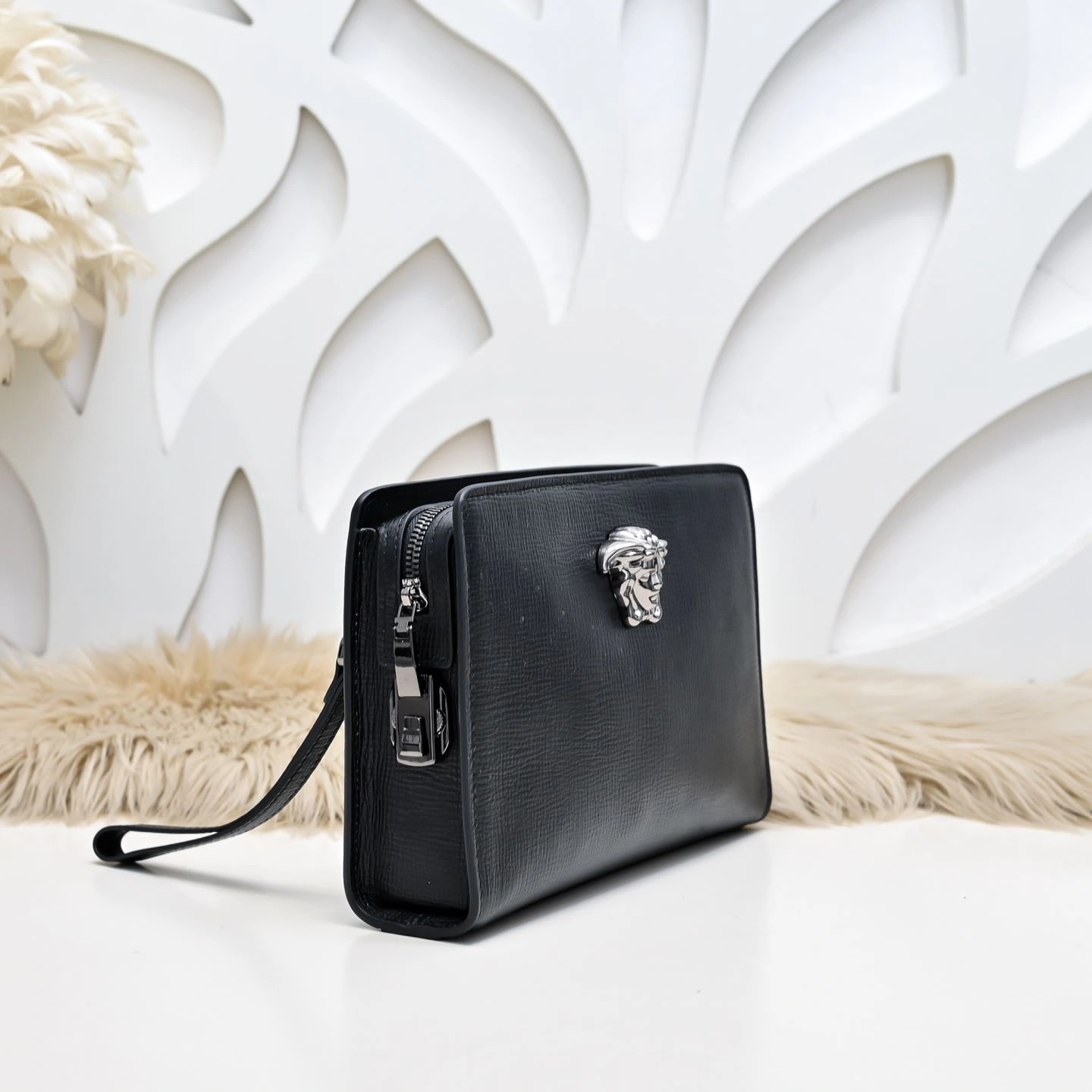 Breathable Mens Versace Clutch Bags 90558