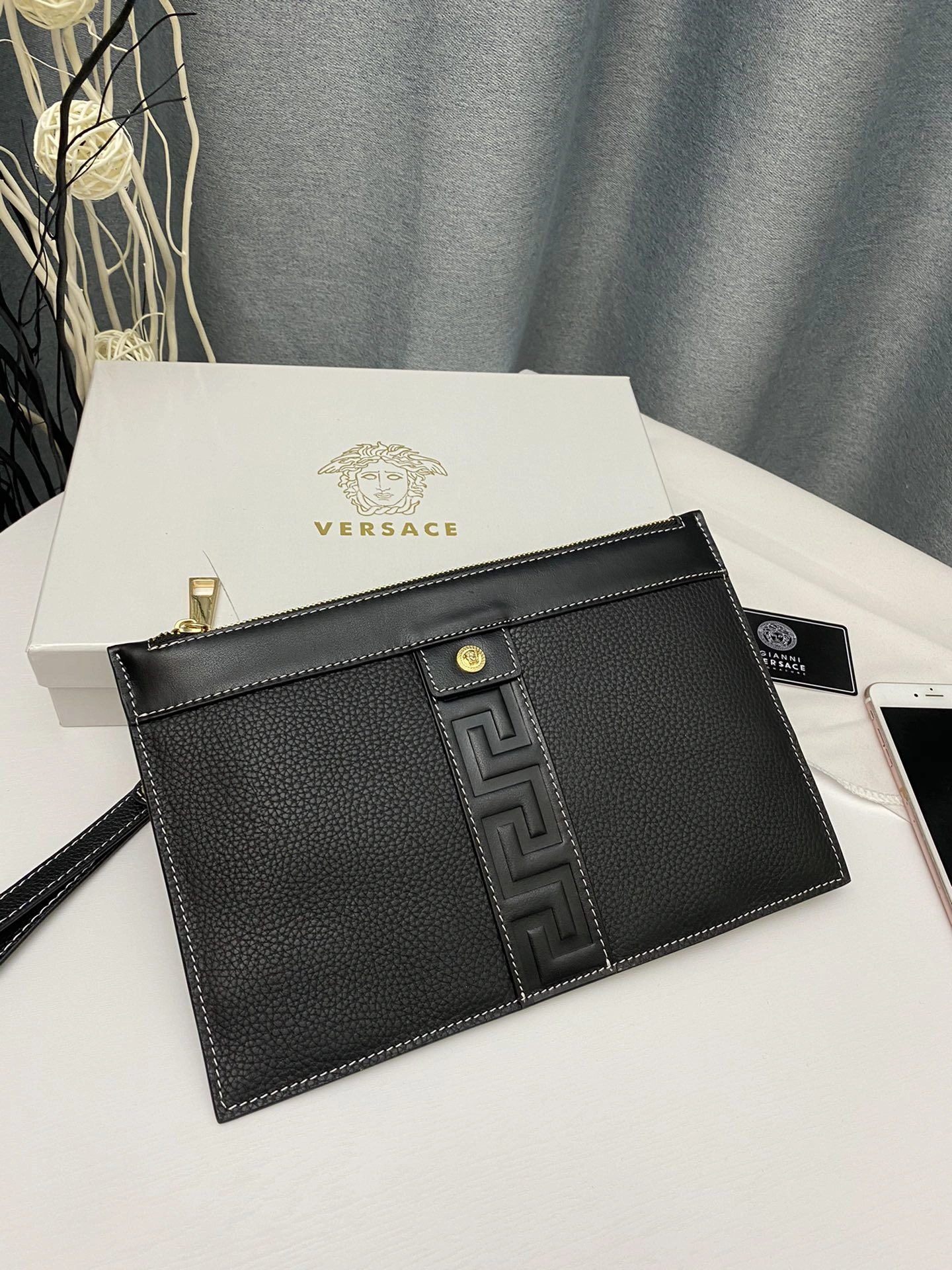 Stylish Mens Versace Clutch Bags 92282