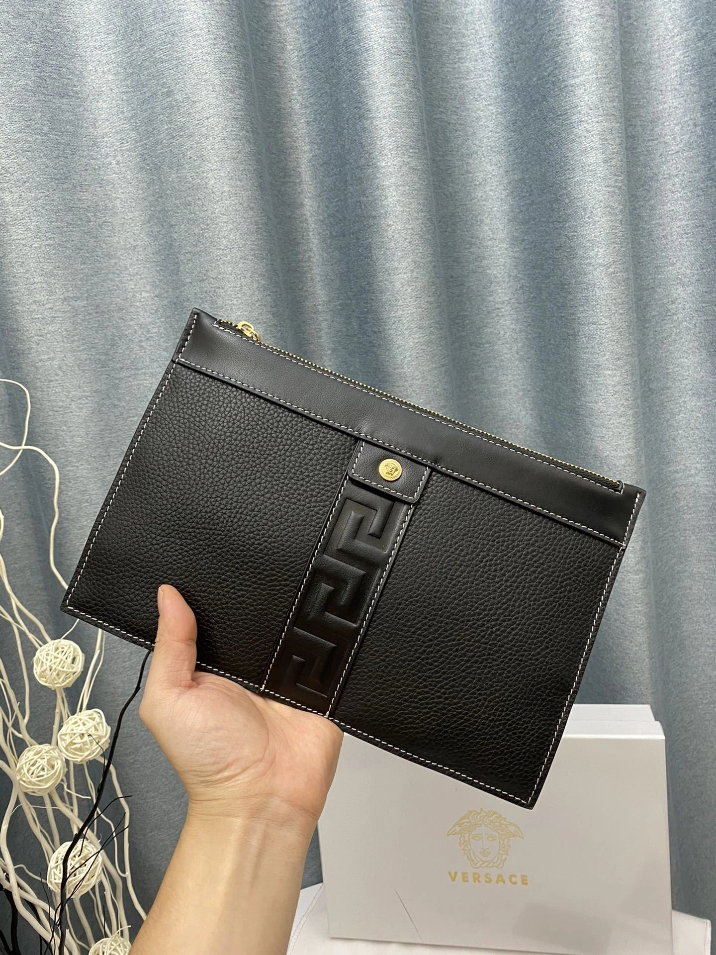 Stylish Mens Versace Clutch Bags 92282