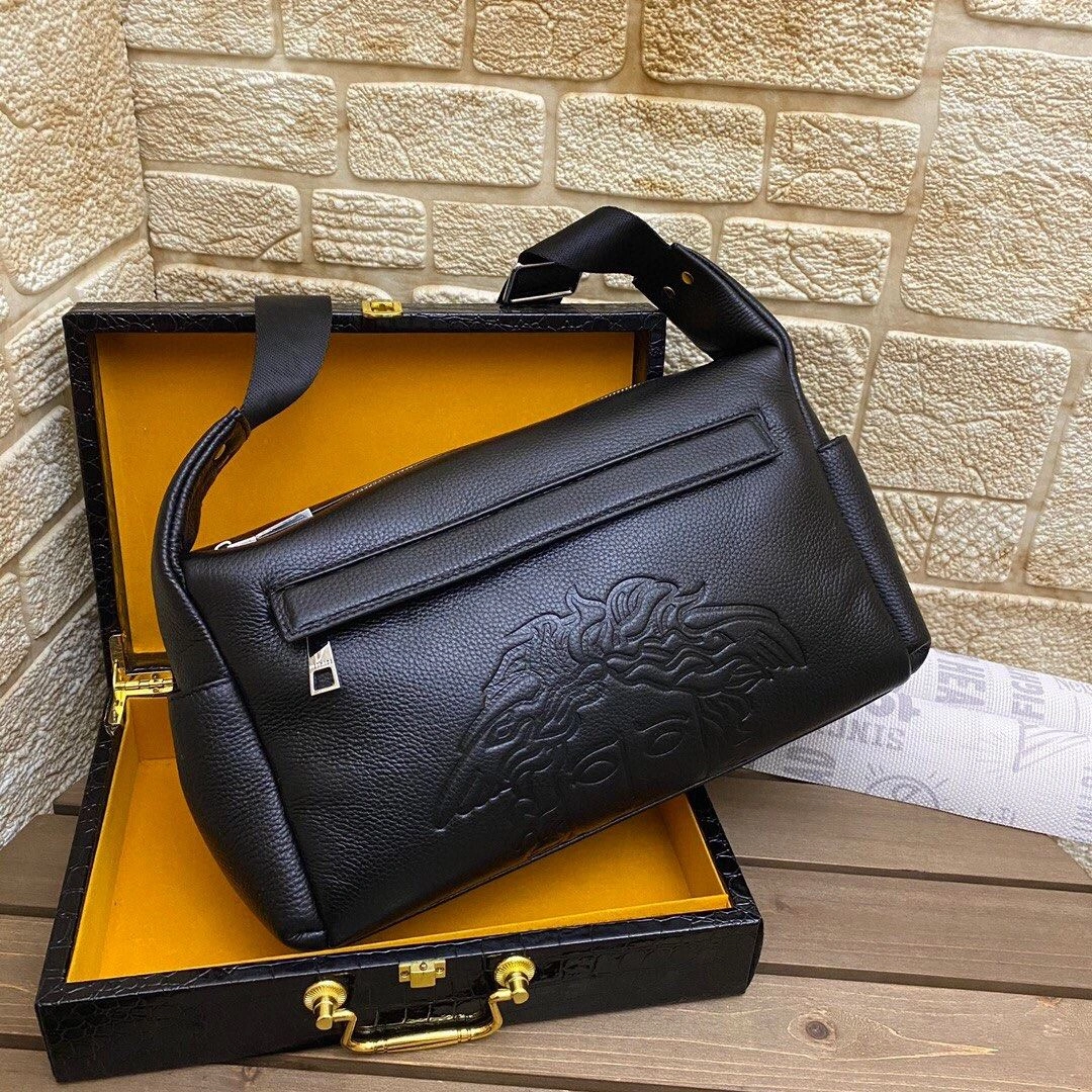 Mens Versace Satchel Bags SmoothTexture 92287