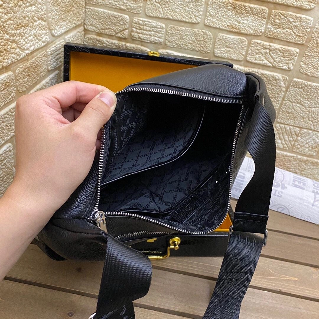 Mens Versace Satchel Bags SmoothTexture 92287
