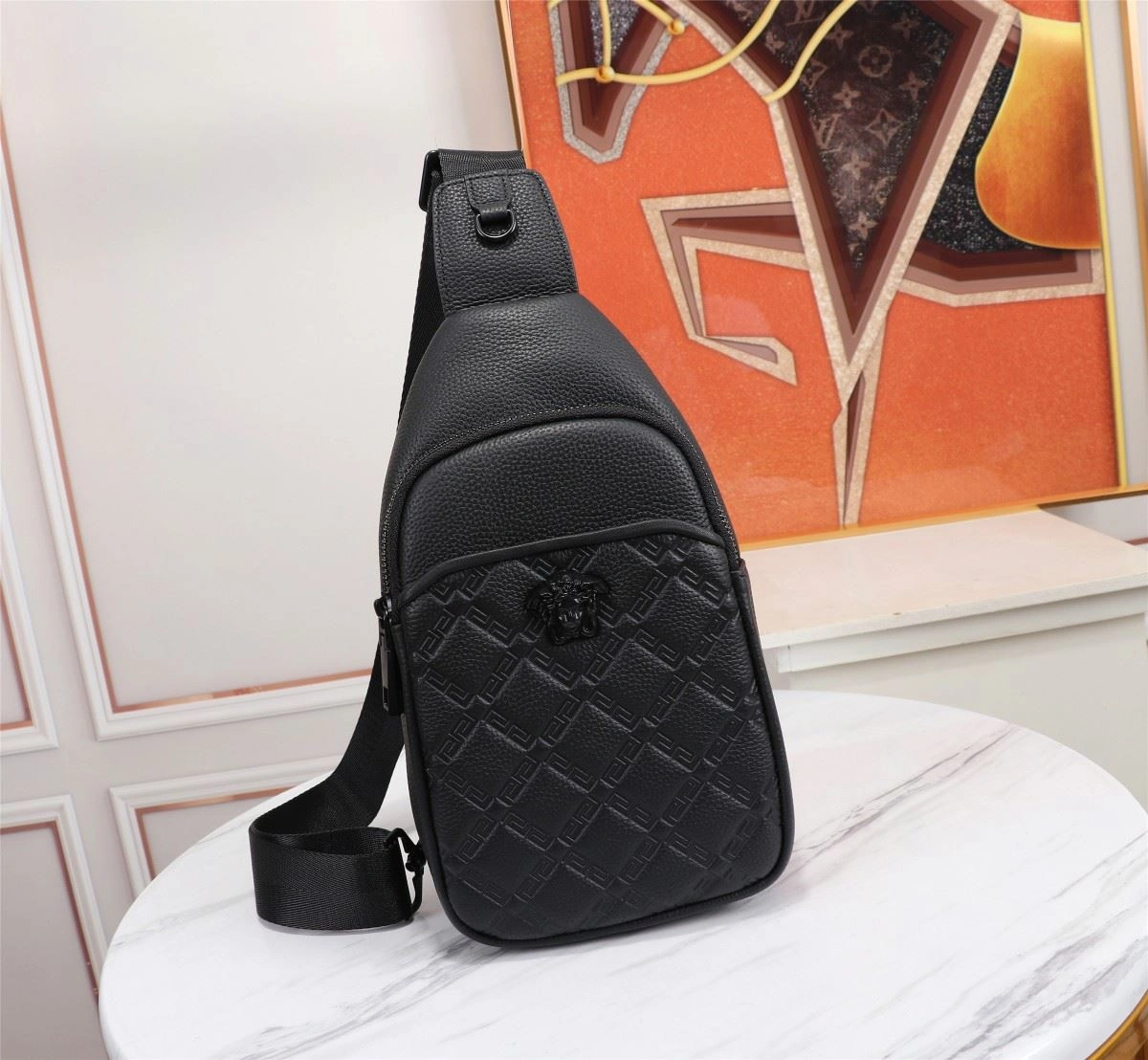 Mens Versace Waist Chest Packs Durable 92269
