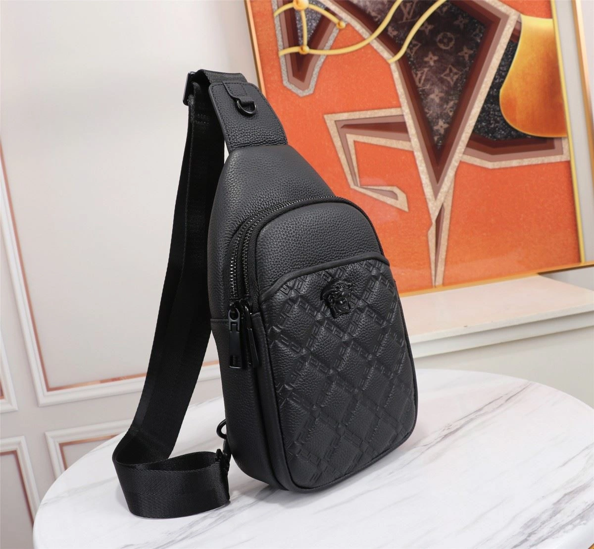Mens Versace Waist Chest Packs Durable 92269