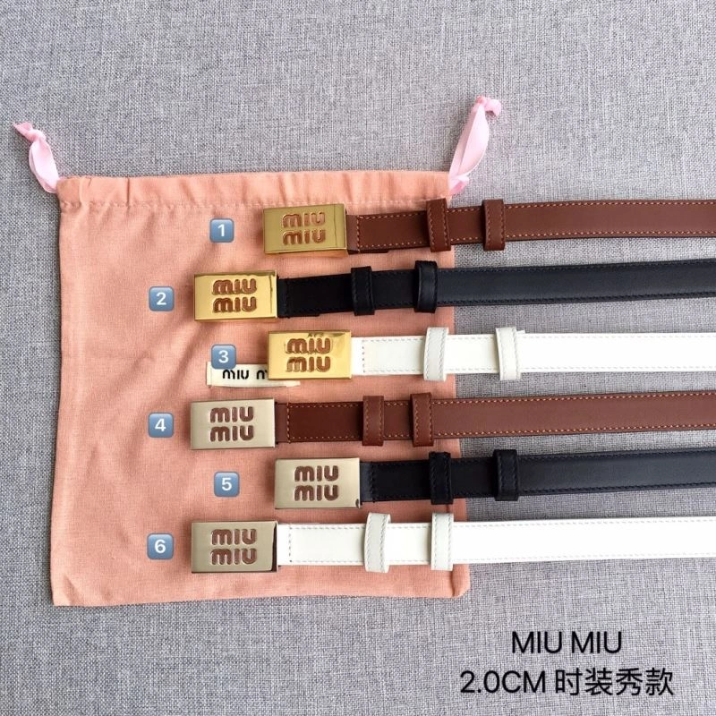 Unisex Miu Miu Belts 302484