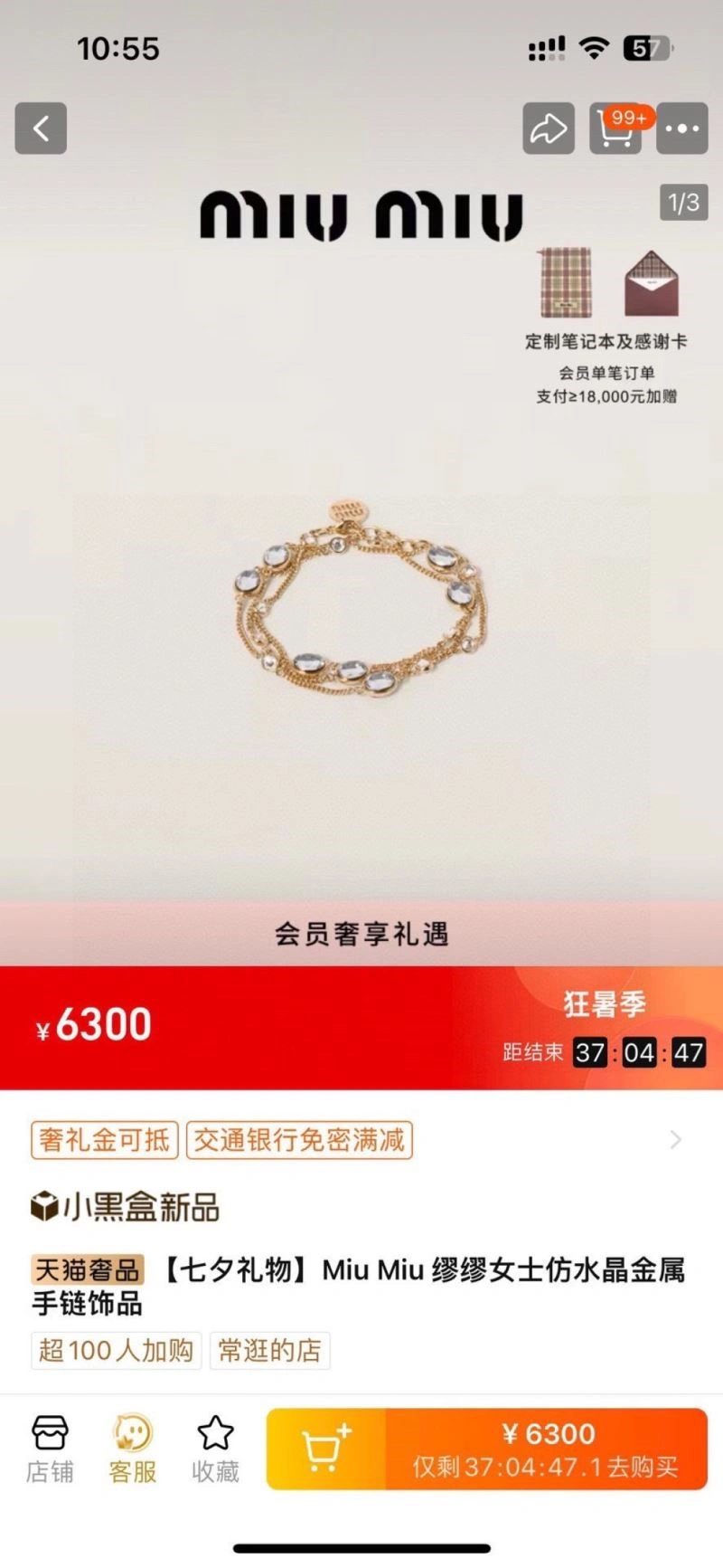 Miu Miu Bracelets EasyCare 209233