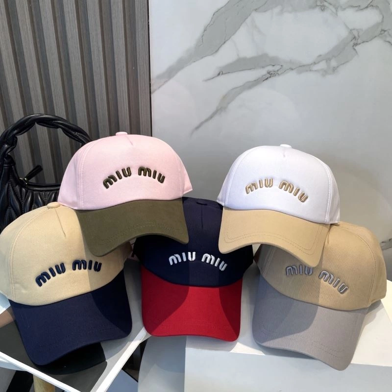 Miu Miu Caps Minimalist 257519