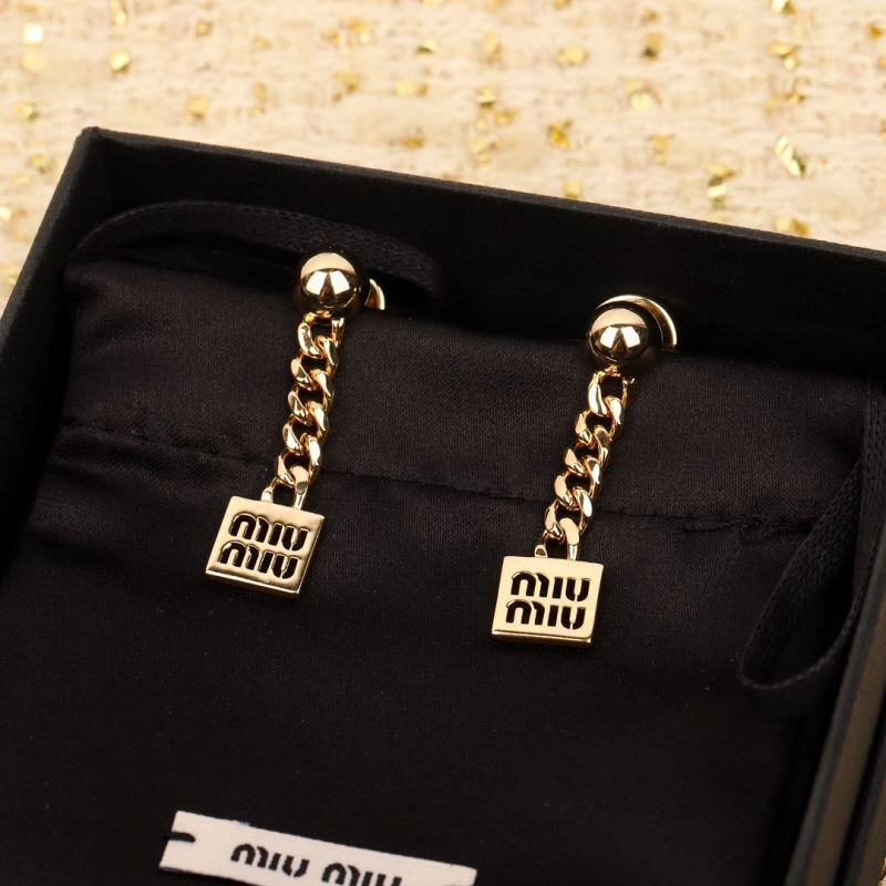 Miu Miu Earrings ZipUp 214523