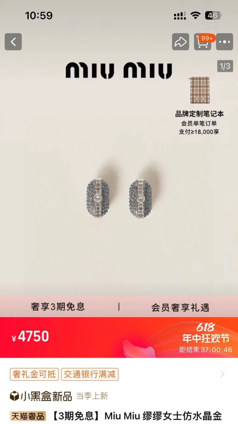 UrbanStyle Miu Miu Earrings 208540