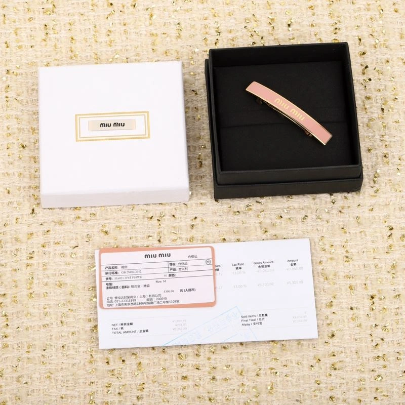 Stylish Miu Miu Hairpins 211120