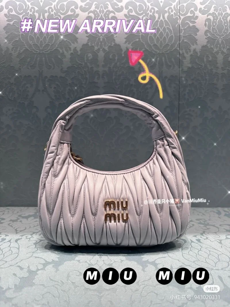 Breathable Miu Miu Hobo Bags 43785