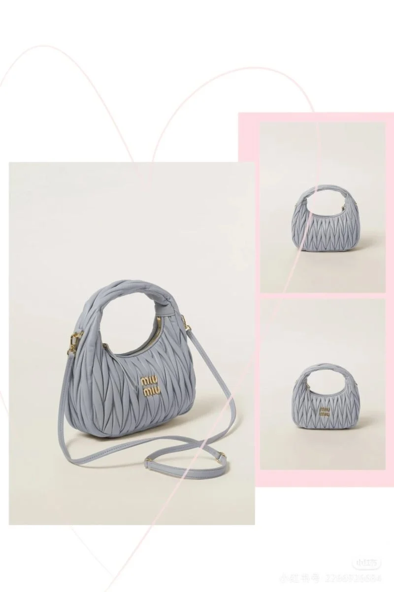 ZipUp Miu Miu Hobo Bags 43561