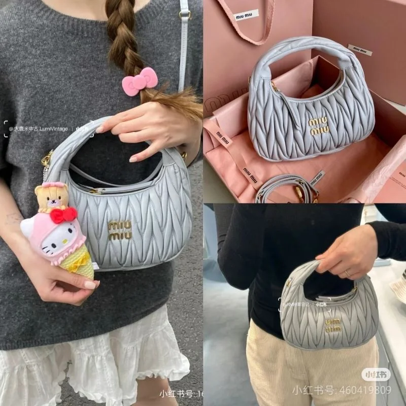 ZipUp Miu Miu Hobo Bags 43561