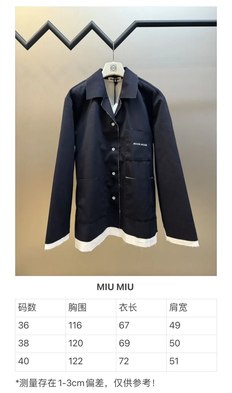 Miu Miu Shirts Unisex 163565
