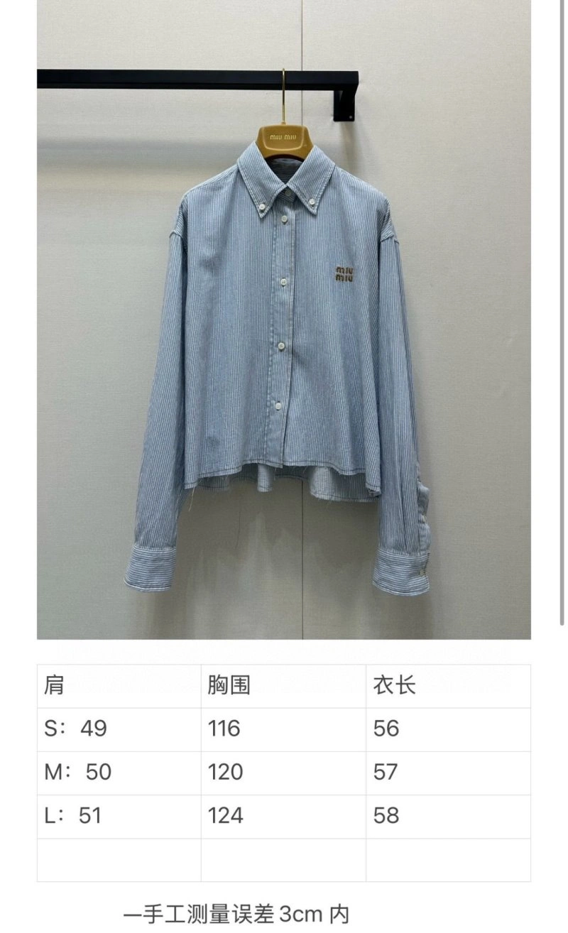 Miu Miu Shirts Classic 148764