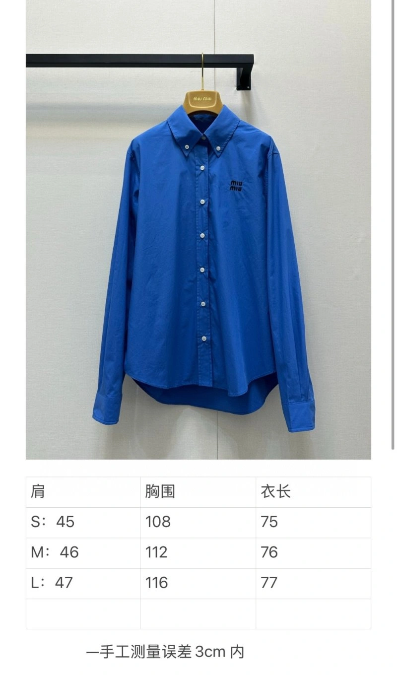 Miu Miu Shirts Refined 148767