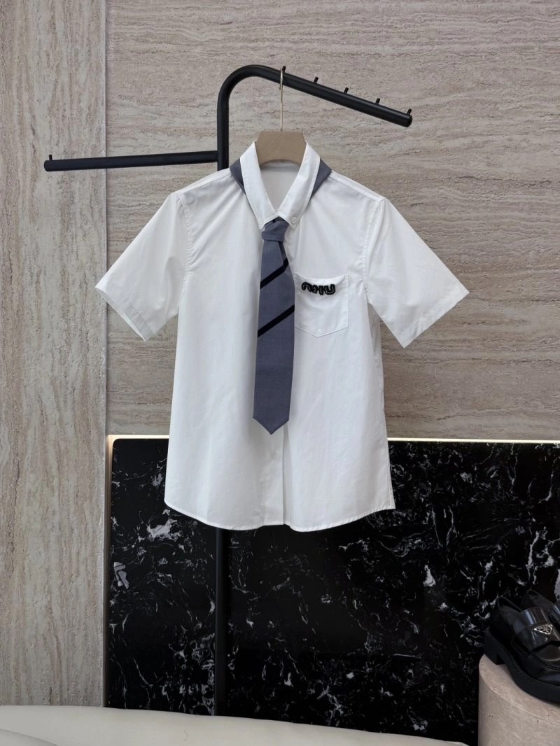Miu Miu Shirts Breathable 154510
