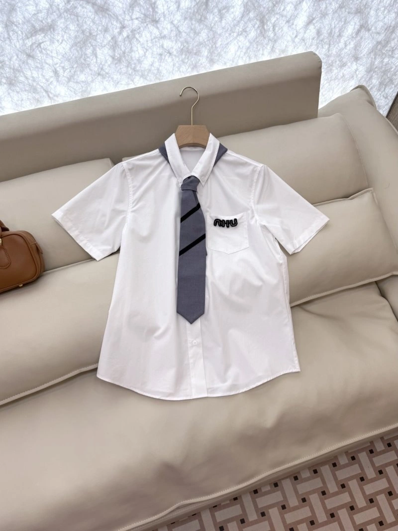 Miu Miu Shirts Breathable 154510