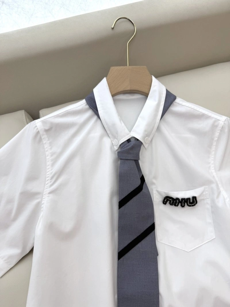 Miu Miu Shirts Breathable 154510