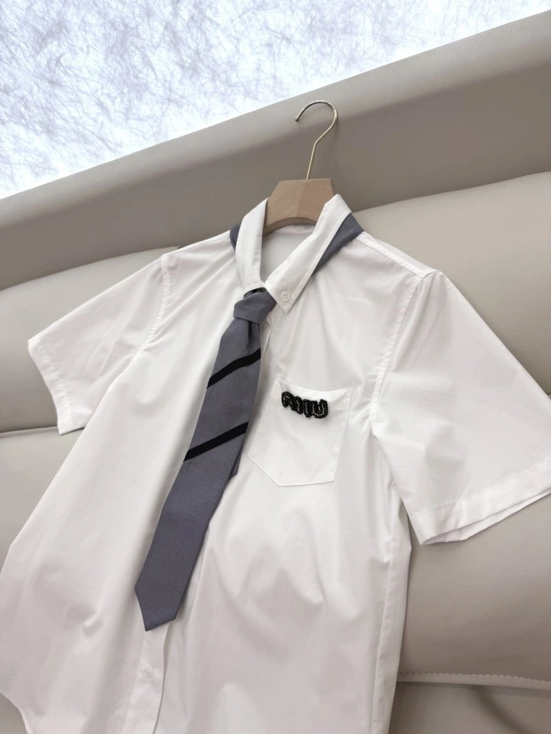 Miu Miu Shirts Breathable 154510