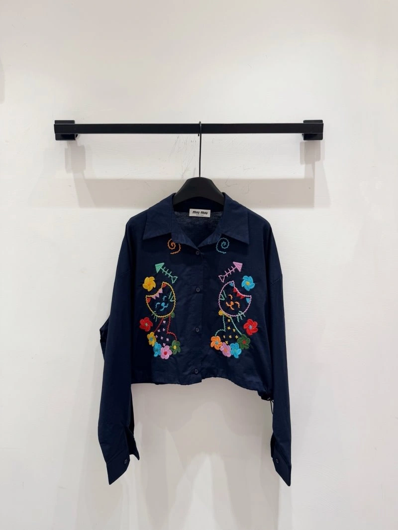 Miu Miu Shirts Fashionable 154464