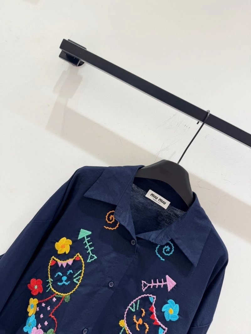 Miu Miu Shirts Fashionable 154464