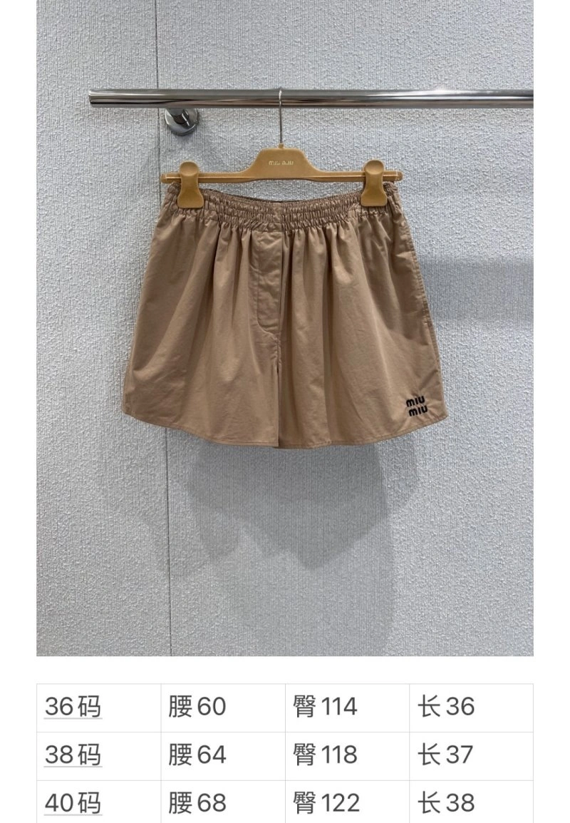 Practical Miu Miu Short Pants 156405