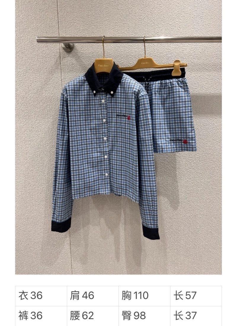RelaxedFit Miu Miu Short Suits 156241