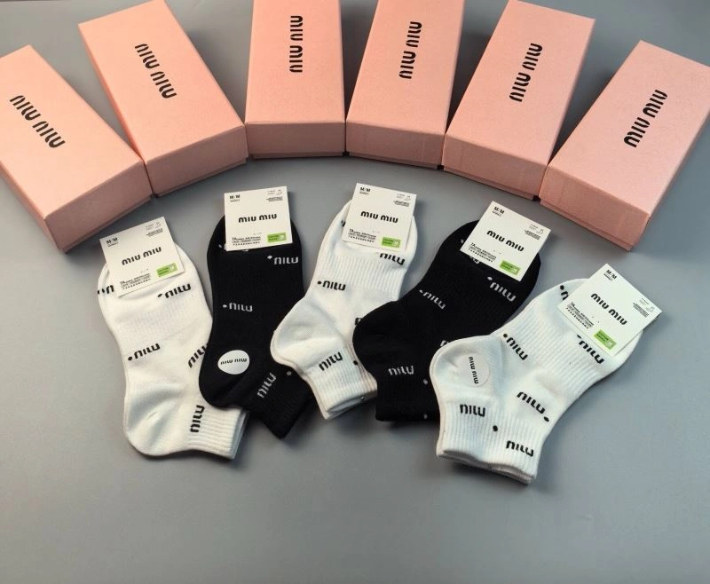 Sporty Miu Miu Socks 273508